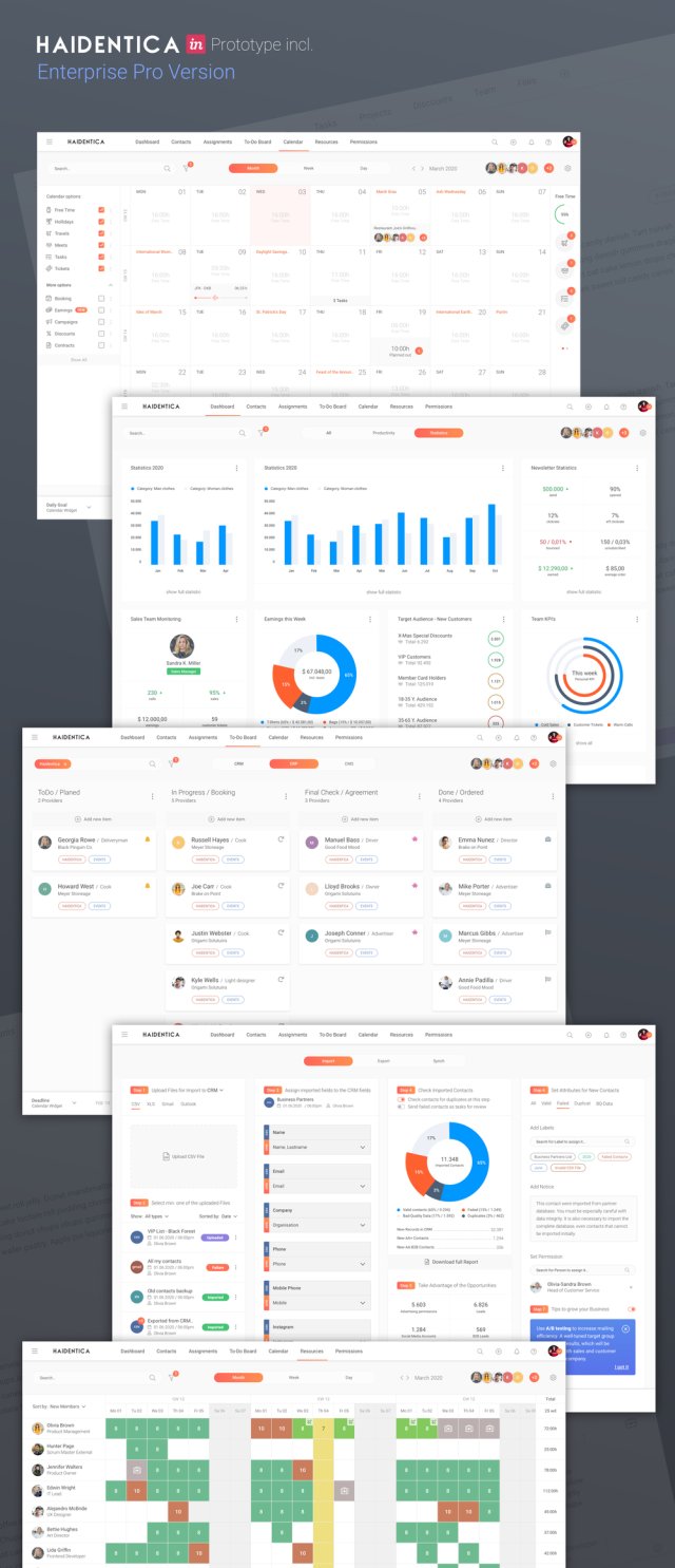 包括可点击的InVision Prototype,Enterprise Pro版多用途UX / UI套件 包括可点击的InVision Prototype,Enterprise Pro版多用途UX / UI套件