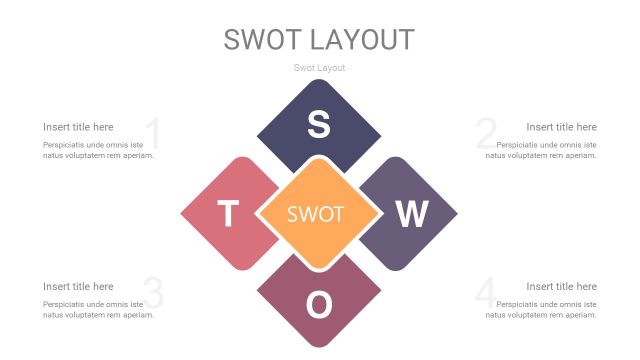 莫兰迪紫色SWOT图表PPT26