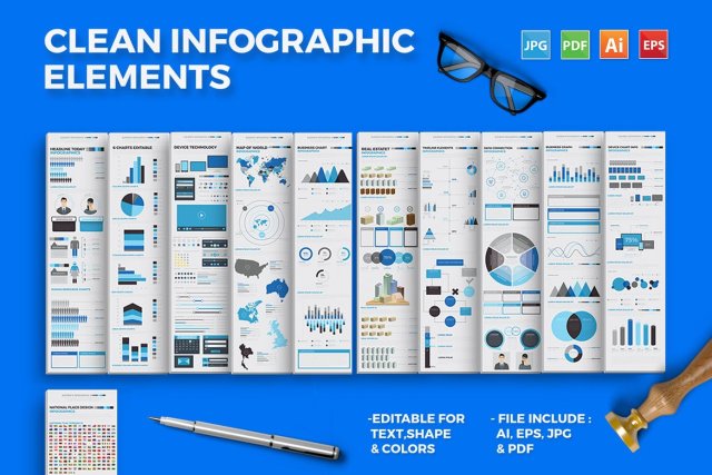 插画信息图表矢量元素设计 infographics 插画信息图表矢量元素设计 infographics
