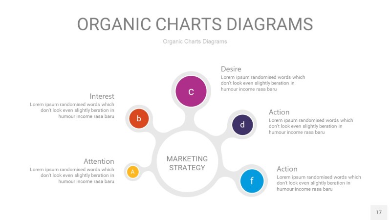 多彩循环PPT图表17