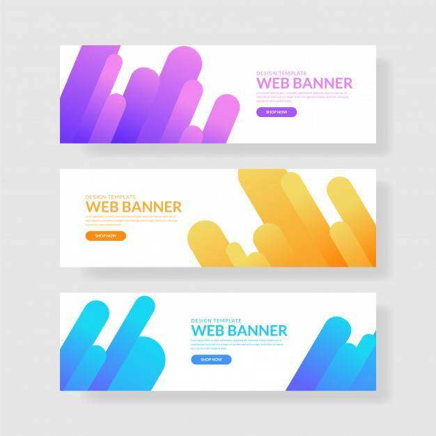 3用梯度组成设置Giometric Banner