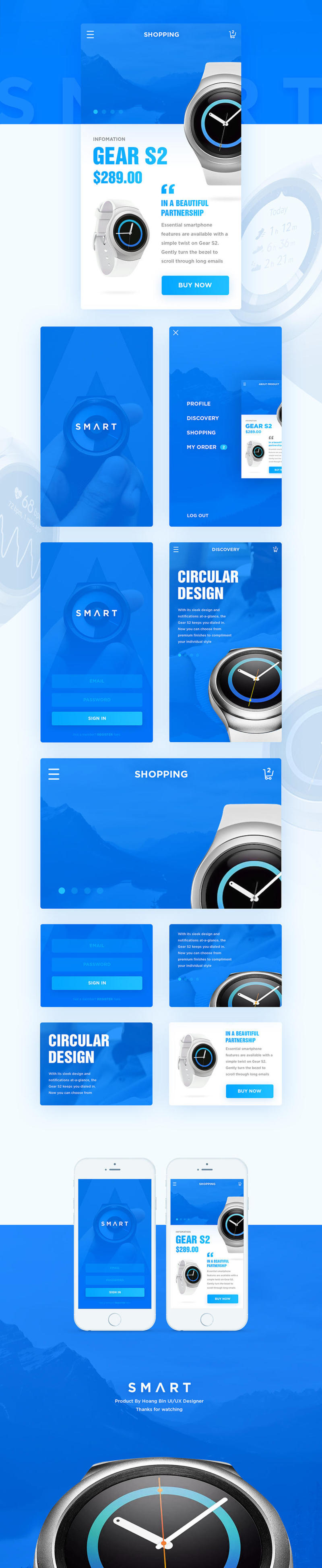 UI Mobile手表科技时尚