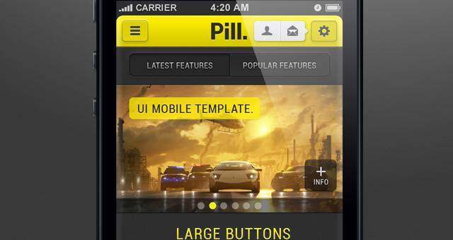 药丸iPhone App UI Kit Psd 药丸iPhone App UI Kit Psd