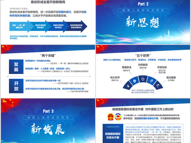 构建人类命运共同体大国担当PPT 构建人类命运共同体大国担当PPT