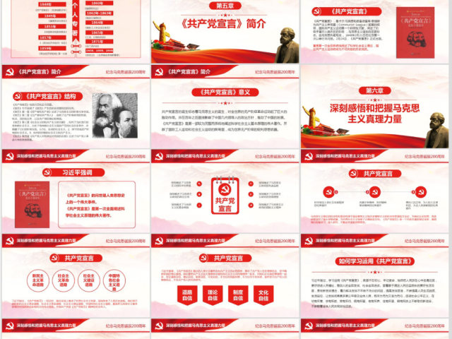 马克思诞辰200周年总书记重要讲话PPT 马克思诞辰200周年总书记重要讲话PPT