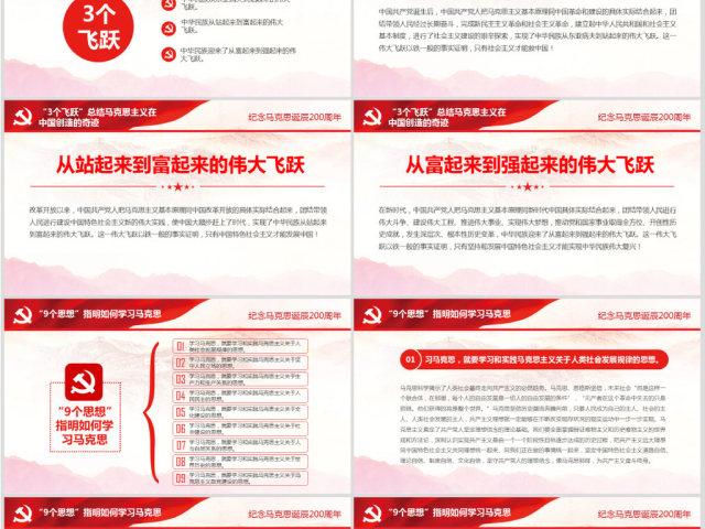 马克思诞辰200周年总书记重要讲话PPT 马克思诞辰200周年总书记重要讲话PPT