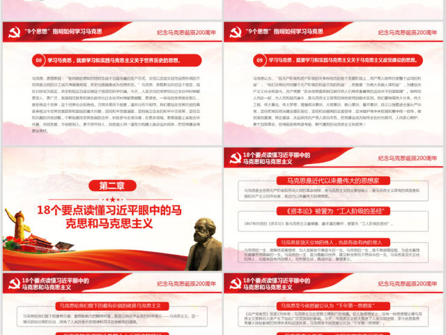 马克思诞辰200周年总书记重要讲话PPT 马克思诞辰200周年总书记重要讲话PPT
