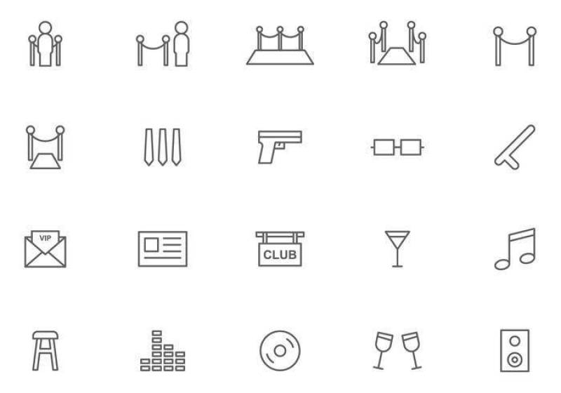  保镖和夜总会向量