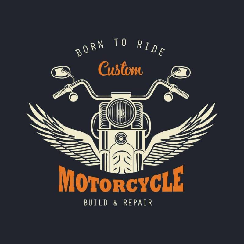 老式摩托车标志