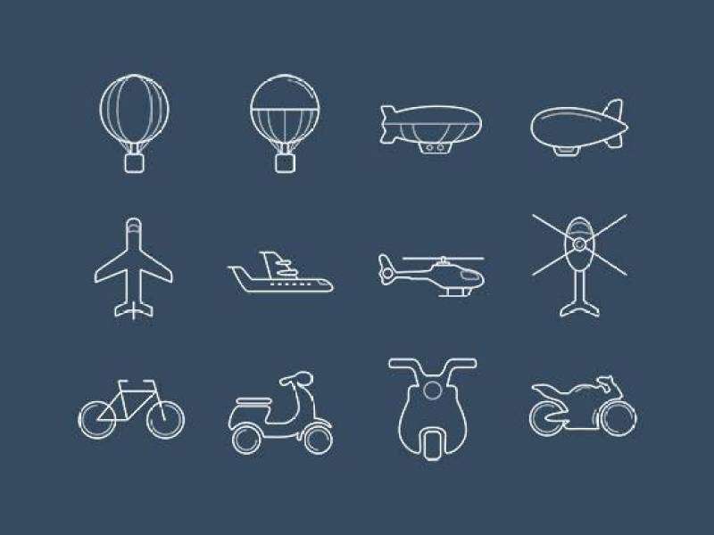 Transport Icon Set