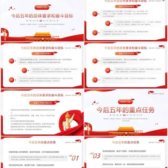 中国共产党海南省第八次代表大会PPT模板 中国共产党海南省第八次代表大会PPT模板