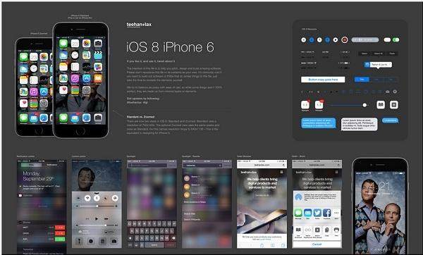 iOS 8 GUI PSD (iPhone 6) iOS 8 GUI PSD (iPhone 6)