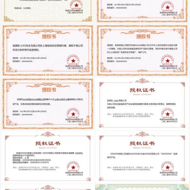 授权任命书合集通用PPT模板(3) 授权任命书合集通用PPT模板(3)