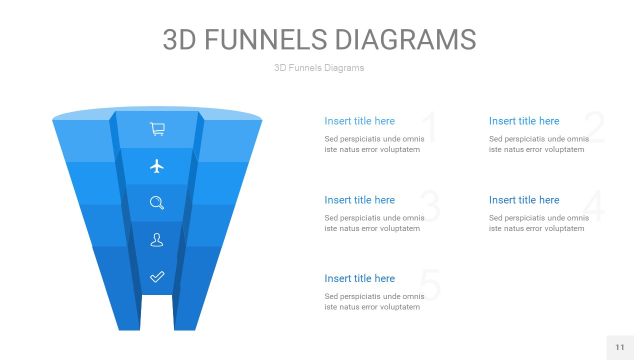 浅天蓝色3D漏斗PPT信息图表11 浅天蓝色3D漏斗PPT信息图表11