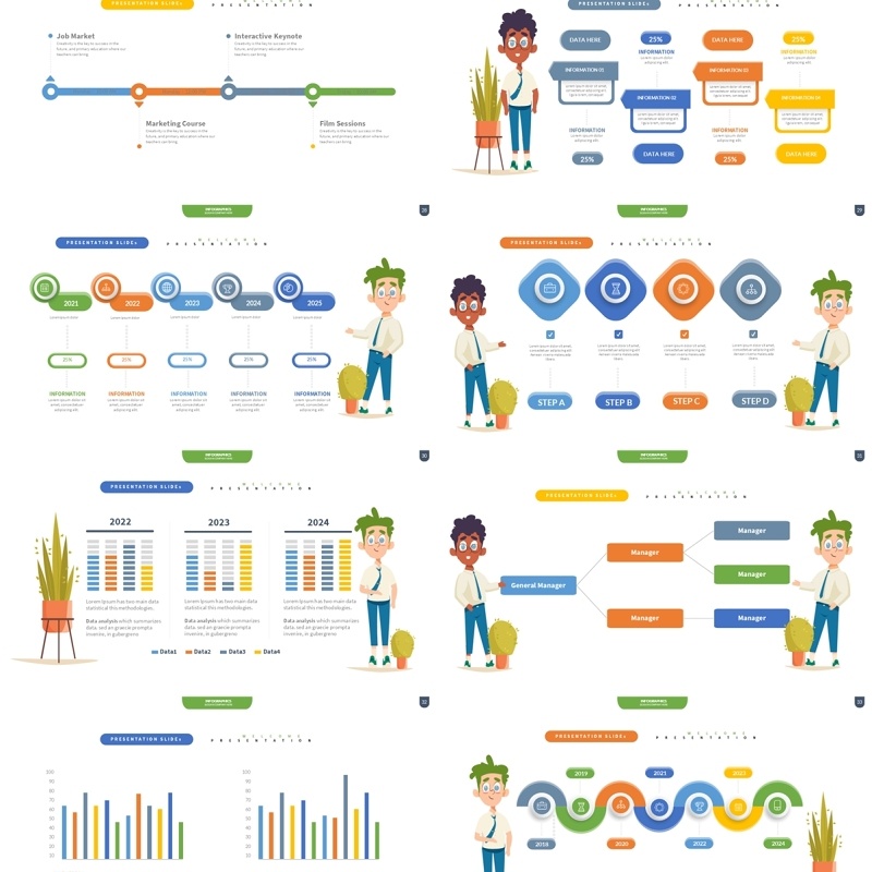 创意信息图表PPT模板Infographic Presentation Templates5