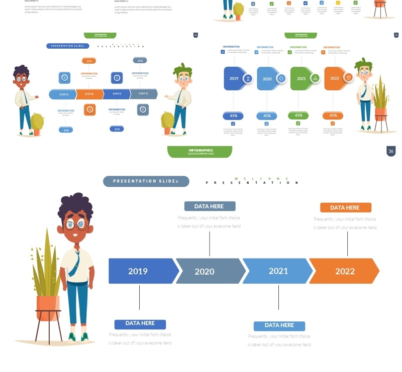 创意信息图表PPT模板Infographic Presentation Templates5