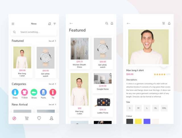 电子商务XD兼容App iOS UI Kit Nova电子商务UI套件(含XD源文件) 电子商务XD兼容App iOS UI Kit Nova电子商务UI套件(含XD源文件)