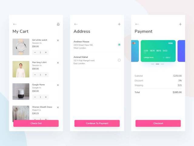电子商务XD兼容App iOS UI Kit Nova电子商务UI套件(含XD源文件) 电子商务XD兼容App iOS UI Kit Nova电子商务UI套件(含XD源文件)