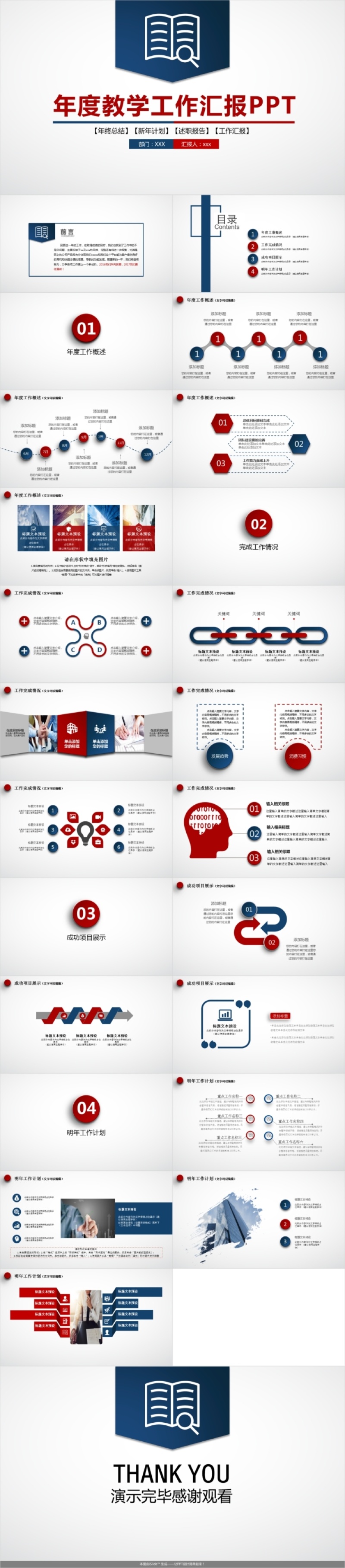 年度教学工作汇报ppt
