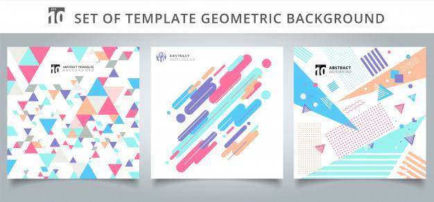 设置模板几何图案封面设计矢量素材下载