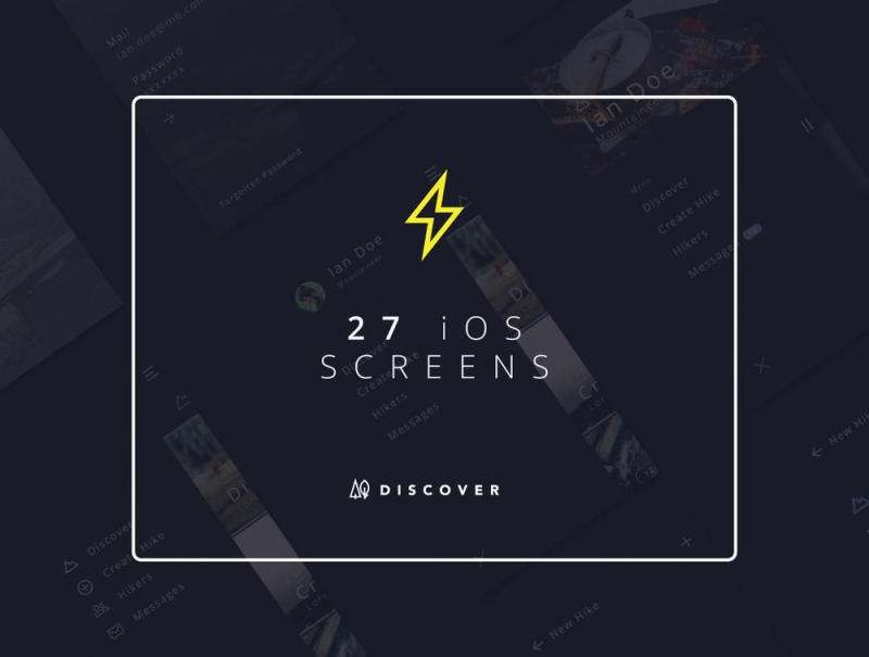 27 Caviar，Discover UI Kit的高级iOS屏幕和22个图标