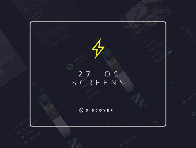 27 Caviar，Discover UI Kit的高级iOS屏幕和22个图标