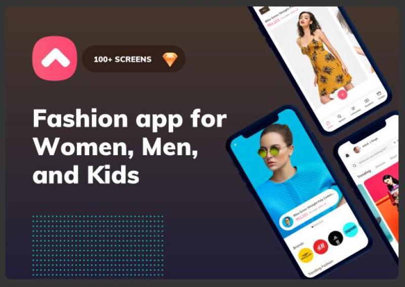 按钮时尚手机应用用户界面工具包Button up fashion mobile app - UI kit
