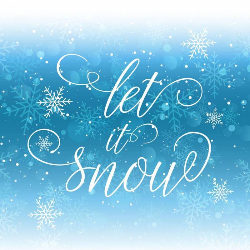 让它雪背景