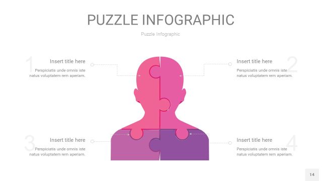 粉紫色拼图PPT图表14 粉紫色拼图PPT图表14