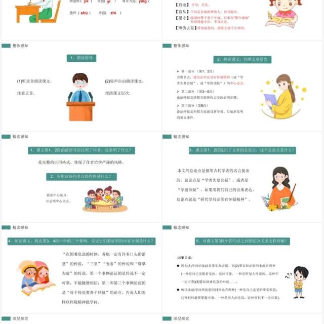 部编版九年级语文上册怀疑与学问课件PPT模板 部编版九年级语文上册怀疑与学问课件PPT模板