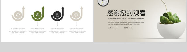 2018清新简约工作计划ppt模板 2018清新简约工作计划ppt模板