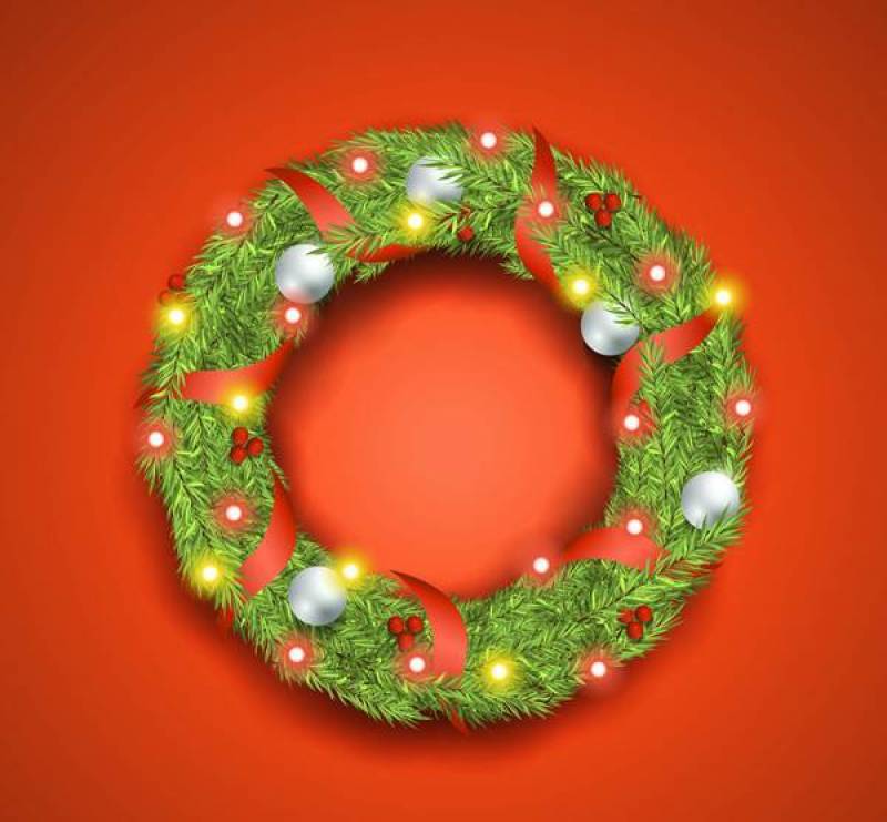 彩灯圣诞花环
