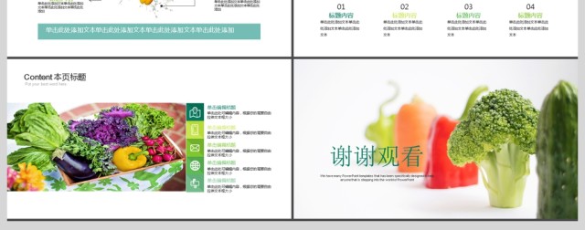 健康饮食食物营养搭配PPT模板 健康饮食食物营养搭配PPT模板