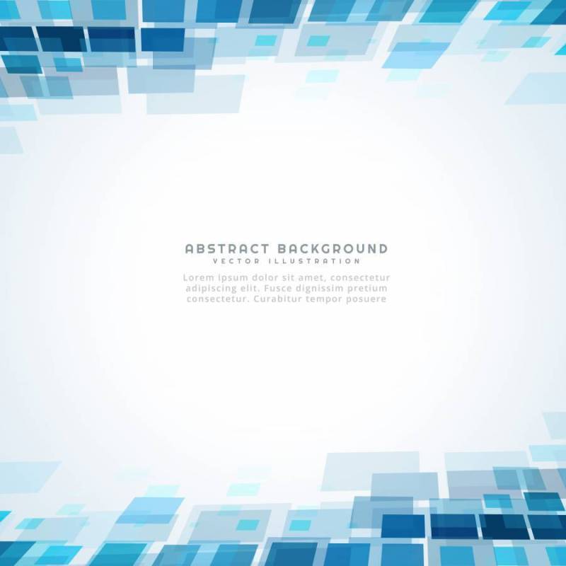 蓝色方形马赛克背景