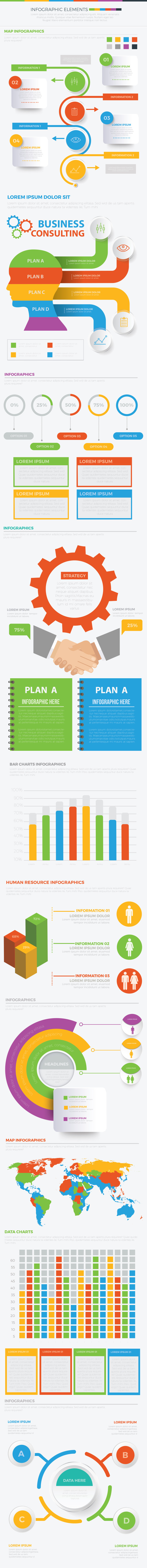 信息图表设计矢量元素 INFOGRAPHIC ELEMENTS