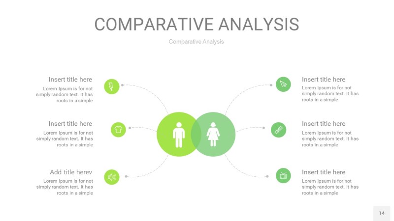 浅绿色用户人群分析PPT图表14