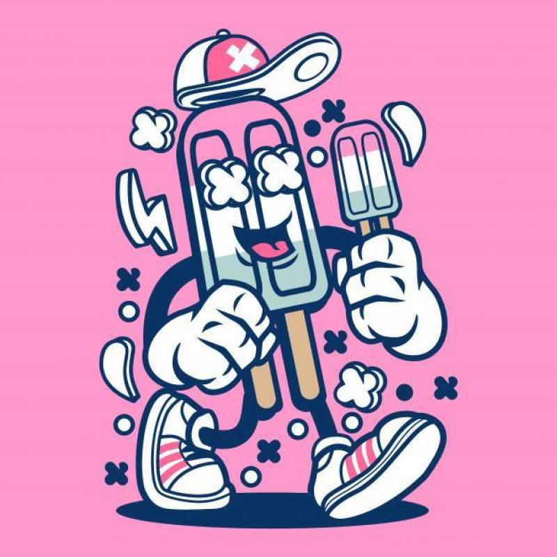 Delicious Ice Cream Cartoon