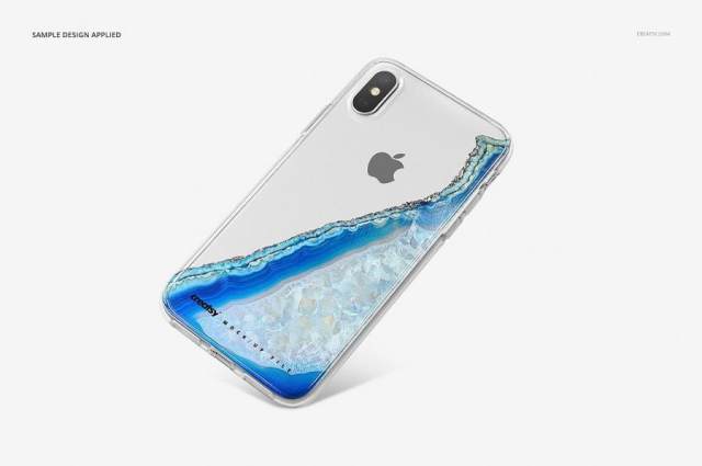 iPhone X 手机壳展示样机合集PSD素材源文件打包下载