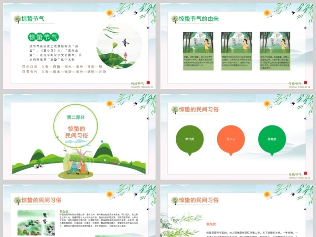 原创中国传统二十四节气之校园班会惊蛰节气主题班会介绍PPT-版权可商用 原创中国传统二十四节气之校园班会惊蛰节气主题班会介绍PPT-版权可商用