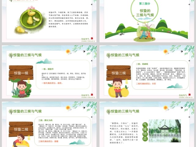 原创中国传统二十四节气之校园班会惊蛰节气主题班会介绍PPT-版权可商用 原创中国传统二十四节气之校园班会惊蛰节气主题班会介绍PPT-版权可商用