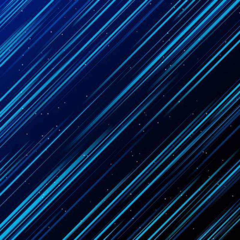抽象技术蓝色激光影响在黑暗的背景。