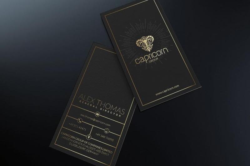 50张金色名片设计模板合集PSD源文件打包下载