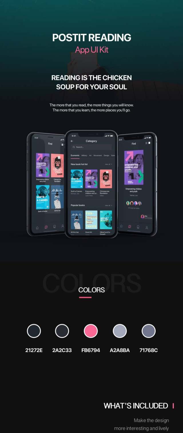 在Sketch。中设计的iOS电子书阅读应用UI工具包,PostIt iOS UI工具包 在Sketch。中设计的iOS电子书阅读应用UI工具包,PostIt iOS UI工具包