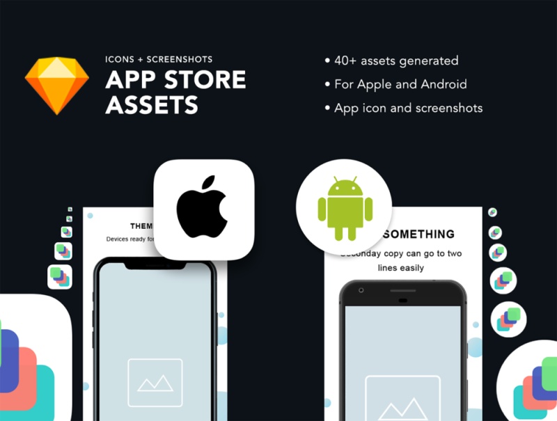 适用于Apple和Android的App Store图标和屏幕截图模板。，App Store Asset Generator