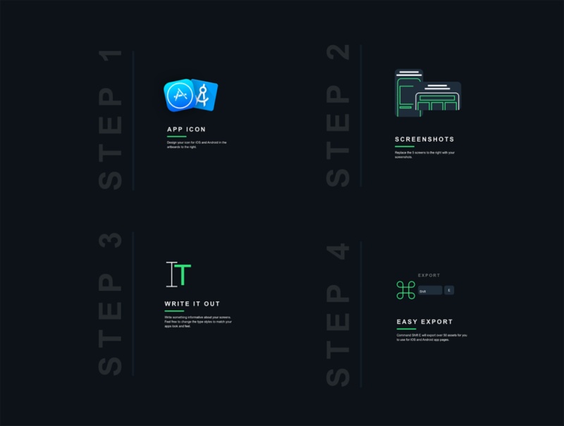 适用于Apple和Android的App Store图标和屏幕截图模板。，App Store Asset Generator