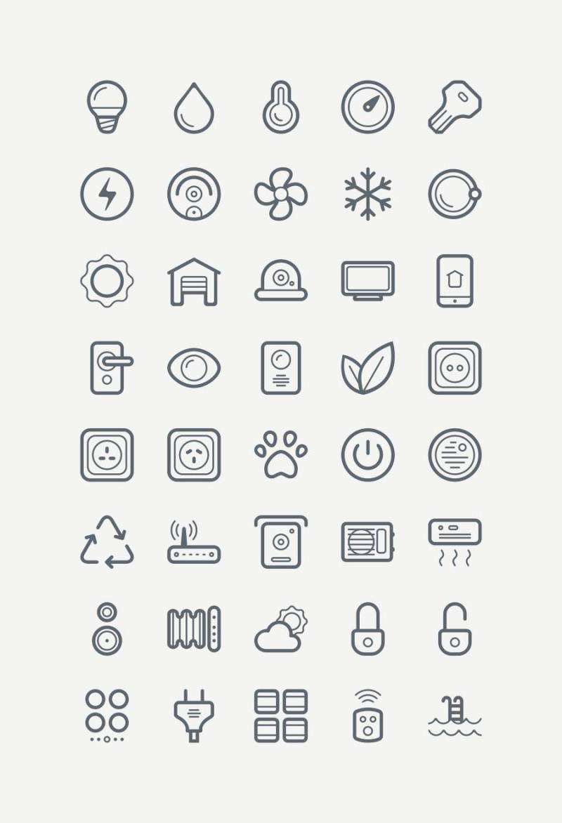 智能家居图标集