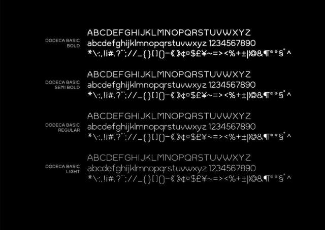 几何12角字体,Dodeca Basic 几何12角字体,Dodeca Basic