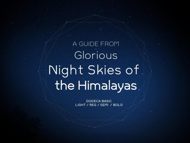 几何12角字体，Dodeca Basic