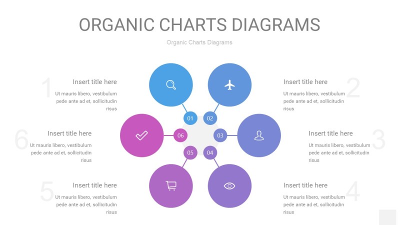 紫蓝色循环PPT图表7