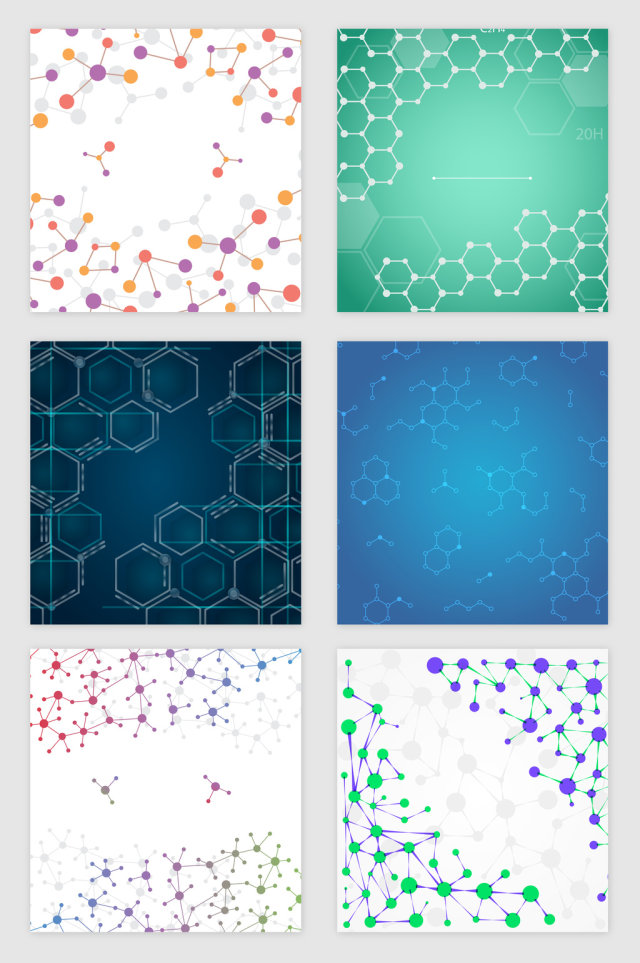 科技分子线条纹理矢量素材